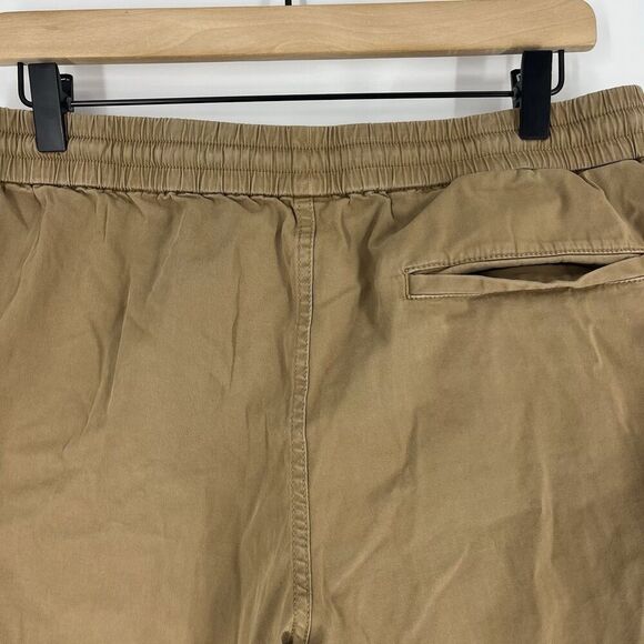 Everlane Shorts Size Medium Mens Khaki Brown Pull On Drawstring Chino Button Fly - Picture 5 of 7